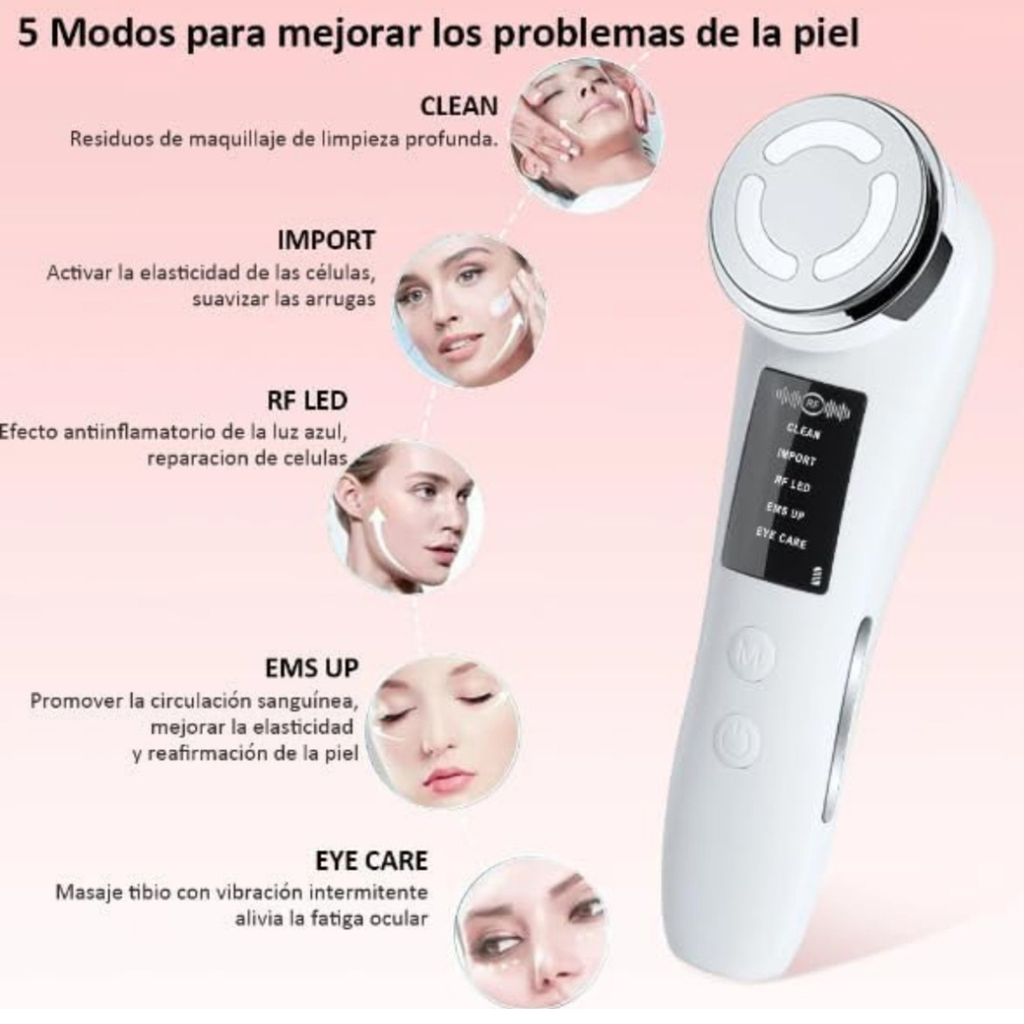 Masajeador Limpieza Facial - Ultrasonico