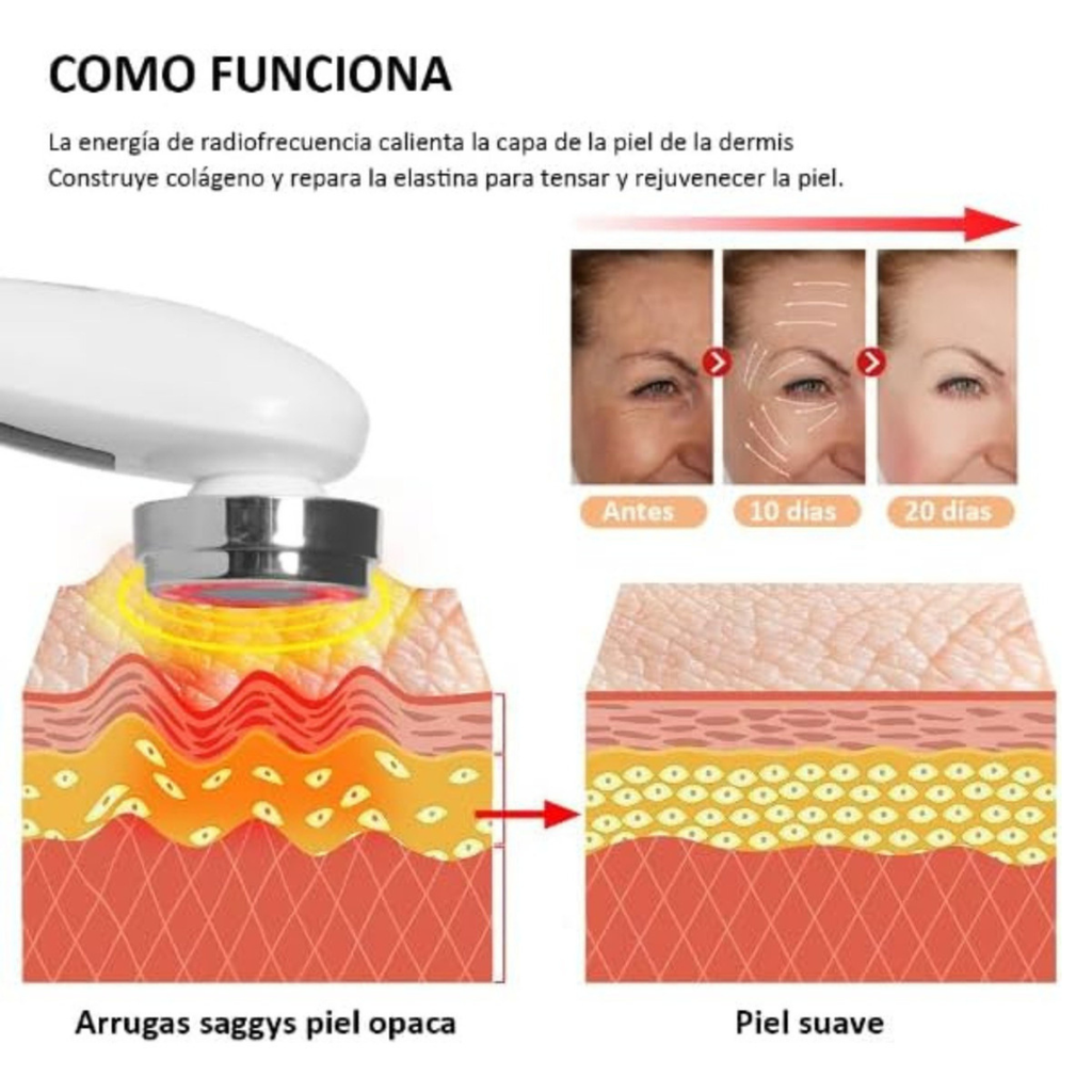 Masajeador Limpieza Facial - Ultrasonico