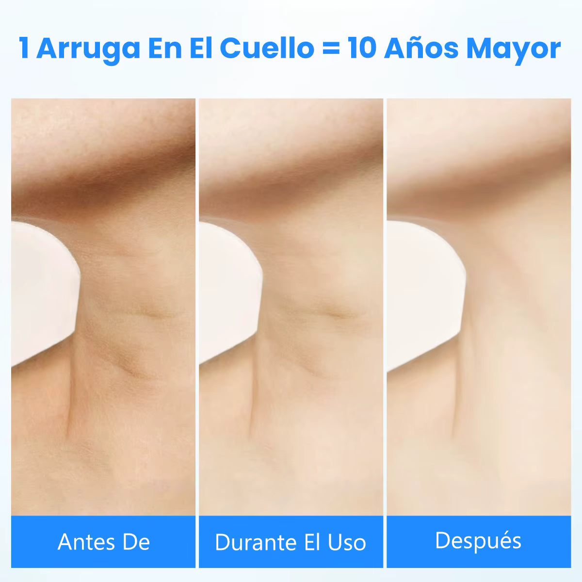 Masajeador Facial Cuello AntiEdad LED AR